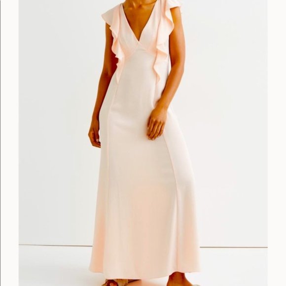 H&M flounce sleeve maxi dress - Picture 1 of 2